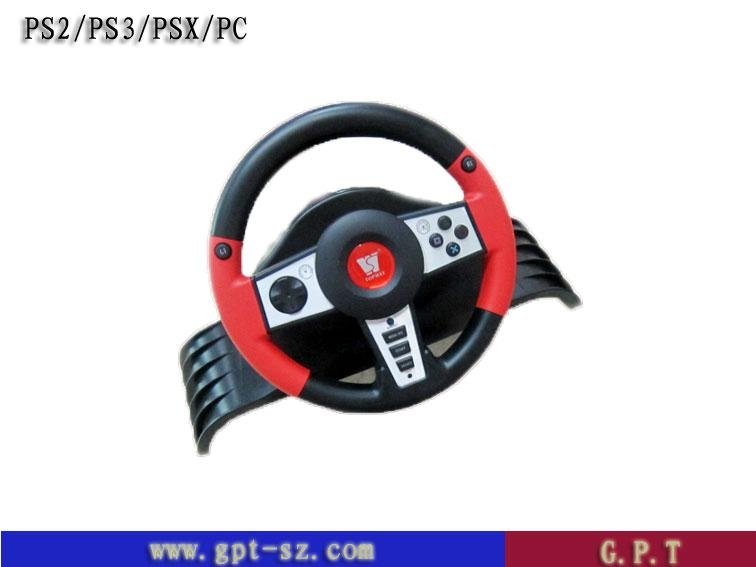 wireless steering wheel for pc/ps2/ps3/xbox360 console