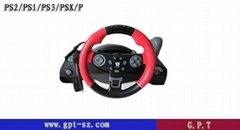 Full 270°circumrotate steering wheel for pc/ps2/ps3 port