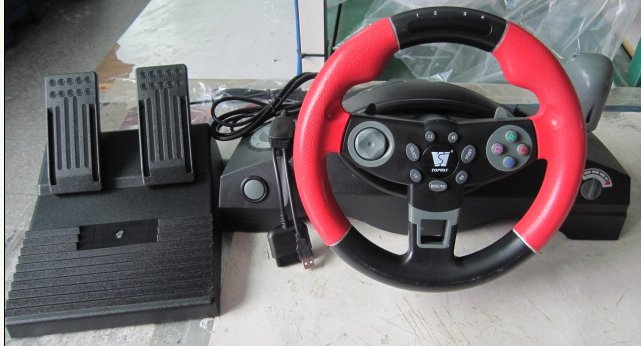 Full 270°circumrotate steering wheel for pc/ps2/ps3 port 2