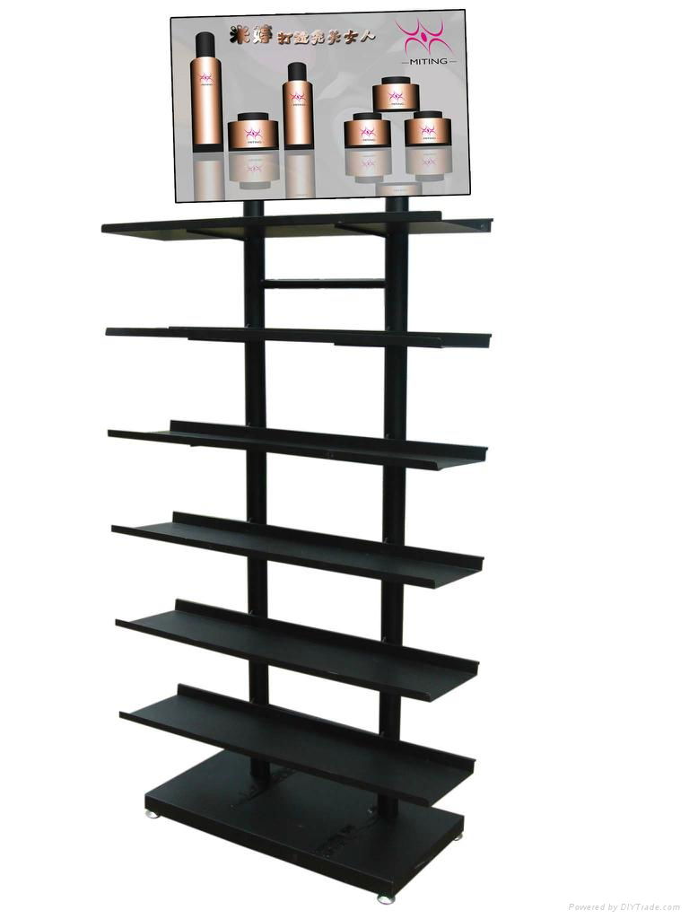 Boutique cosmetics display rack 