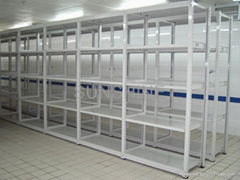 Angle steel shelving