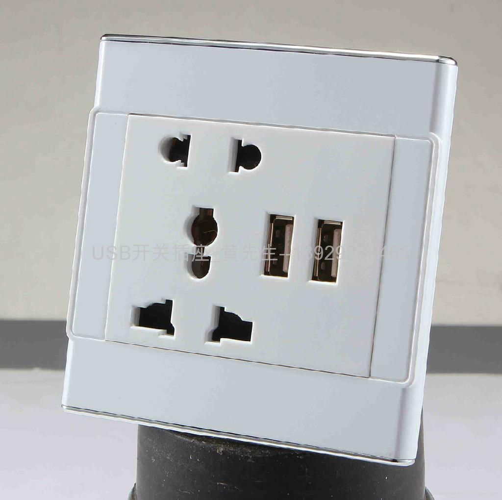 Double USB charging socket