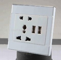 Double USB charging socket