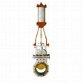 Pneumatic knife gate valve