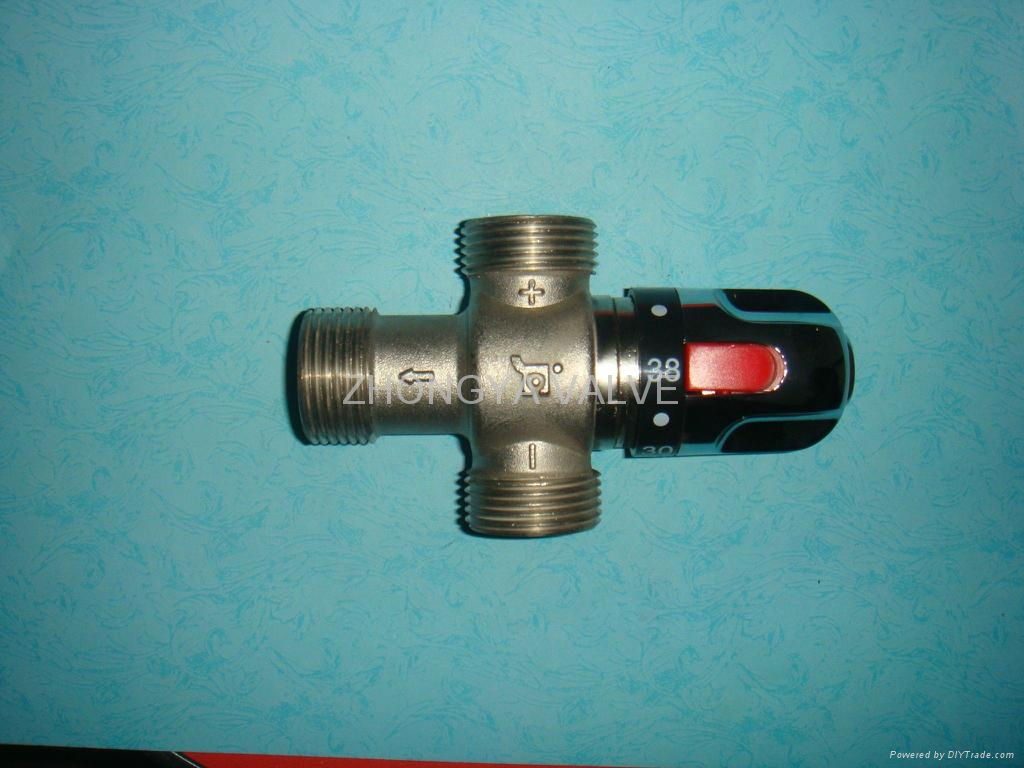 Solar Heater Brass Thermostatic Tempering Valve 4