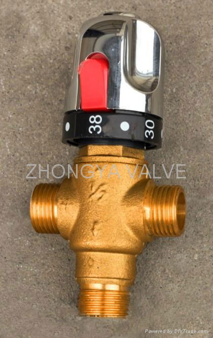 Solar Heater Brass Thermostatic Tempering Valve 5