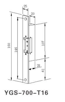 Electric strike lock for door 5