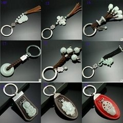 Jade key chain-key ring