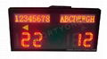 Electronic scoreboard with team name