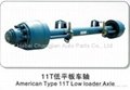 American type 11T Low Loader Axle for Trailer