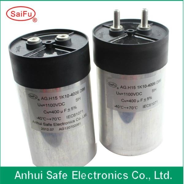High voltage DC filter capacitor 400UF 1100VDC for power electronics 2