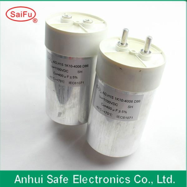 High voltage DC filter capacitor 400UF 1100VDC for power electronics 3