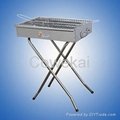 Rotating stainless steel barbecue 1