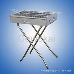 Rotating stainless steel barbecue