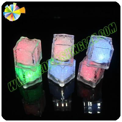 home decorative mini battery led ice cube color changing