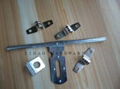 Cross gate door sliding padlock bolt