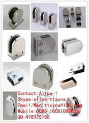 Stainless steel glass clamp for curtain wall