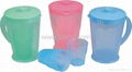 Plastic pitcher & jugs