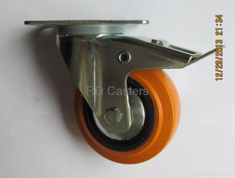 Elastic rubber casters 4