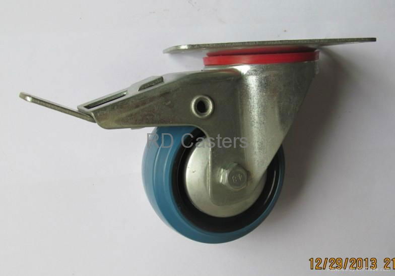 Elastic rubber casters 5