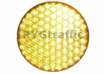 300mm Cobweb Lens Yellow LED Traffic Light Module 