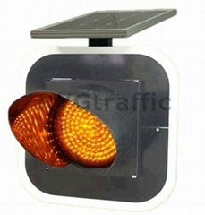 Yellow Solar Flashing Light