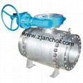 High pressure ANSI trunnion ball valve	