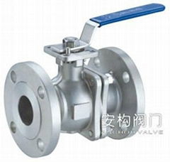 Patented CE High platform flanged ball valve