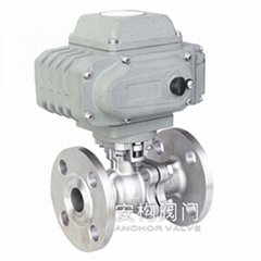 CE Electric flanged ball valve-2