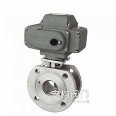 CE Electric wafer ball valve