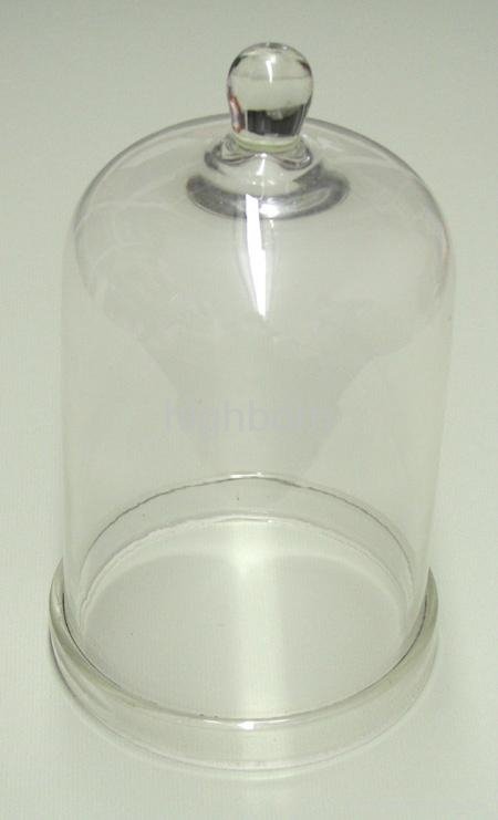 clear quartz glass Bell jar 