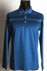 mercerized cotton polo shirt