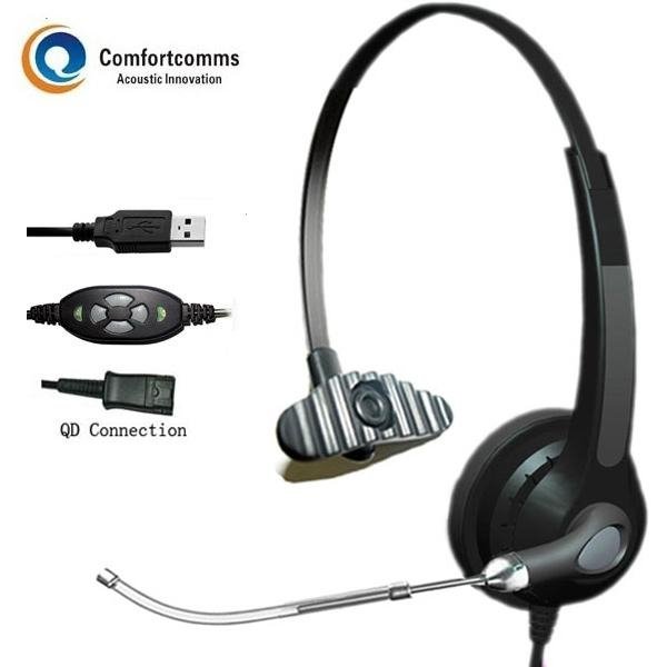 Specialized monaural USB headphone with volume control HSM-900NPQDUSBC 4