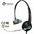 Monaural call center skype headset