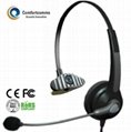Monaural call center skype headset  2
