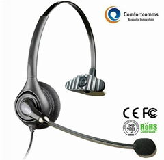 Professional headset with noise-canceling microphone