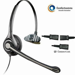 Noise cancelling call center headphone