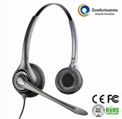 Specialized call center computer headset with microphone