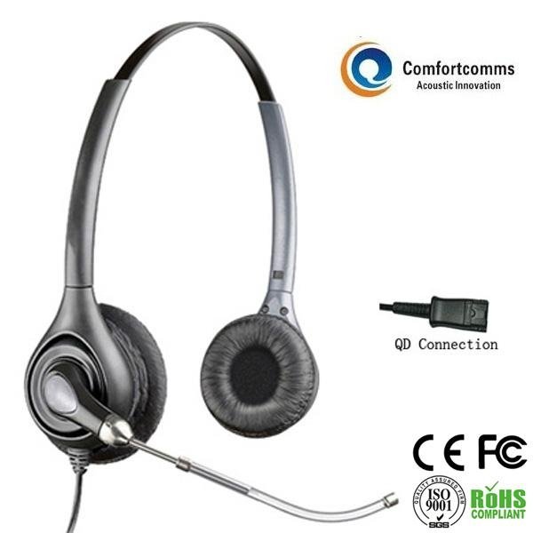 Call center voip headset with noise-cancelling mic 4