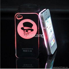 iPhone4/4S cell phone shell protecive cover sense flash light case