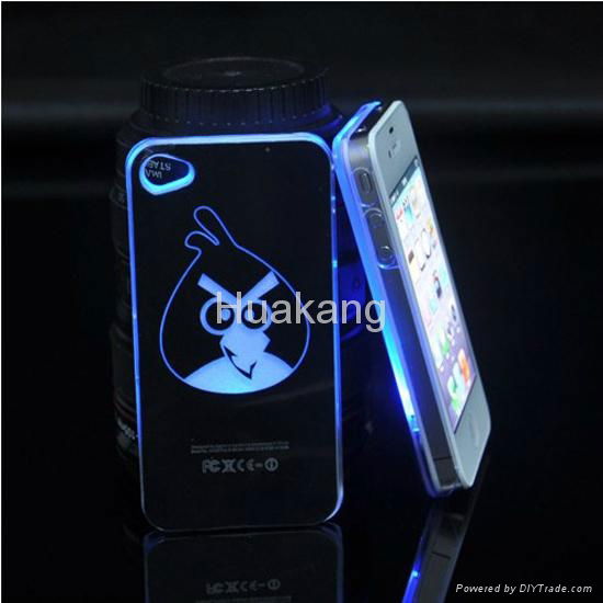 iPhone4/4S cell phone shell protecive cover sense flash light case 5