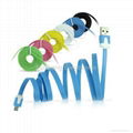 Colorful Flat USB Data Cable/Charger Cable for Smart Mobile Phone 1