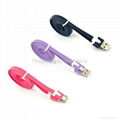 Colorful Flat USB Data Cable/Charger Cable for Smart Mobile Phone 3