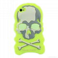 Skull Design Apple iPhone 4/4S Phone Cover Silicone Phone Case 2