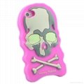Skull Design Apple iPhone 4/4S Phone Cover Silicone Phone Case 3
