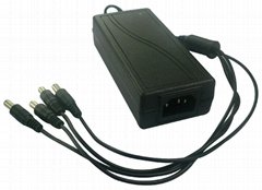 5A 60W CCTV Switching Power Adapter with 4 outputs for Cameras