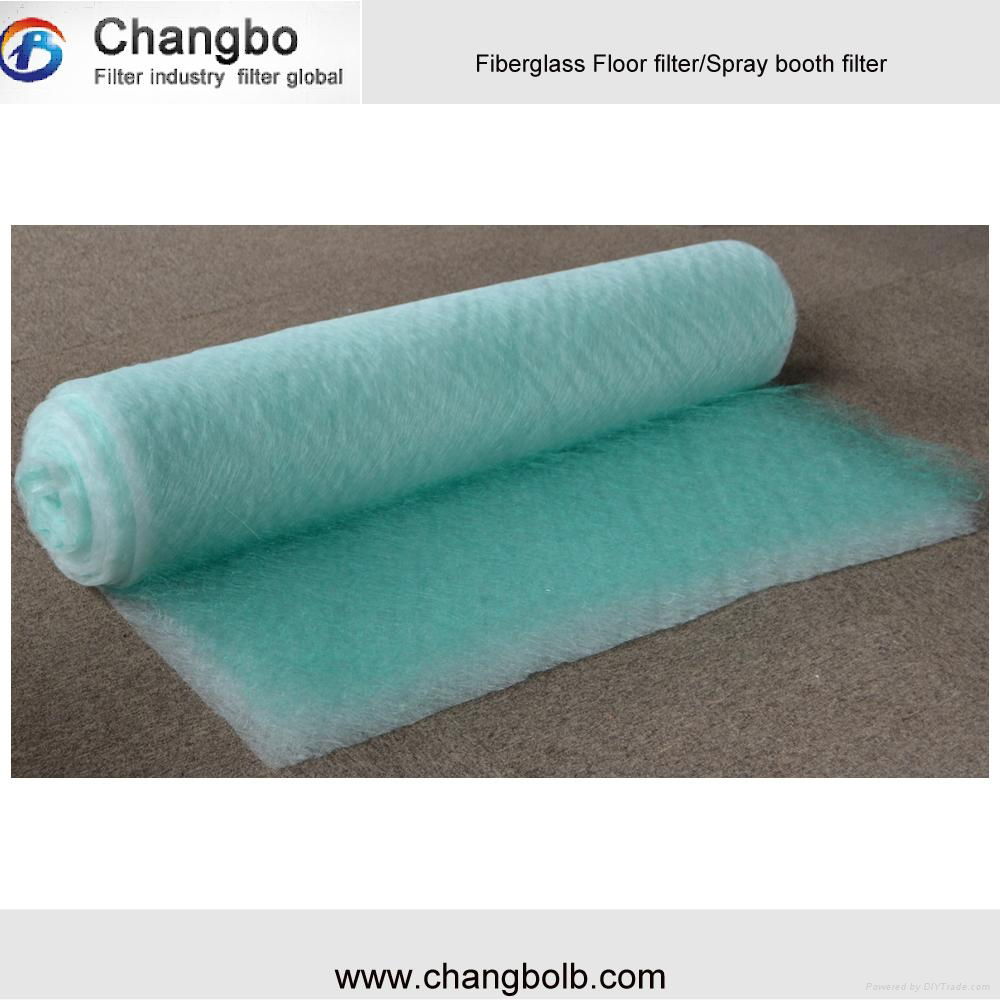 Non woven G4 spray booth floor filter/fiberglass paint stop filter media manufac