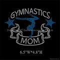 iron on rhinestone diamante bling transfer Gymnastics Mom 1