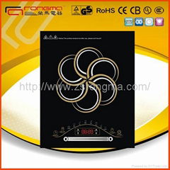 Slim body induction stove