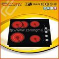 European style four burner induction cooker  5